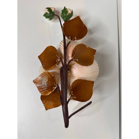 Seashell Flower Art Bouquet Hanging Ocean Beach Decor - Picture 4 of 7